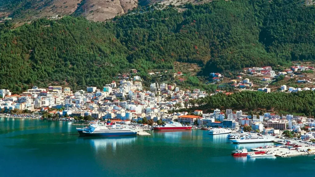 View of Igoumenitsa Port – Starting point for transfers from Volos to the Ionian Islands